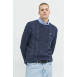 Hollister Co. pulover barbati, culoarea albastru marin, light