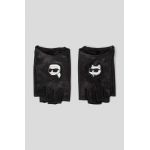 Karl Lagerfeld manusi de piele femei, culoarea negru