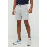 adidas pantaloni scurți din bumbac bărbați, culoarea gri IC9437