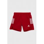 Adidas Performance pantaloni scurti copii CONDIVO21 SHOY culoarea rosu, talie reglabila