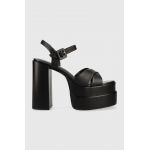 Aldo sandale de piele Gisell culoarea negru, 13540201.GISELL