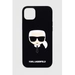 Karl Lagerfeld husă pentru telefon iPhone 14 Plus 6,7" culoarea negru