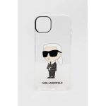 Karl Lagerfeld husă pentru telefon iPhone 14 Plus 6,7" culoarea transparent