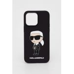 Karl Lagerfeld husă pentru telefon iPhone 14 Pro Max 6,7" culoarea negru
