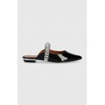 Kurt Geiger London slapi de piele Princely femei, culoarea negru, 1808900309