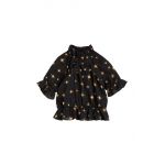 Mini Rodini bluza de bumbac pentru copii culoarea negru, modelator