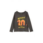 Mini Rodini longsleeve din bumbac pentru copii culoarea negru, modelator