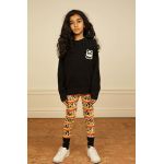 Mini Rodini pulover de bumbac pentru copii culoarea negru