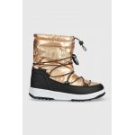 Moon Boot cizme de iarna copii JR Girl Boot Met culoarea auriu