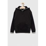 Adidas bluza copii U FLEECE HD culoarea negru, cu glugă, neted