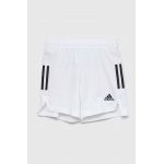 Adidas Performance pantaloni scurti copii CONDIVO21 SHOY culoarea alb, talie reglabila