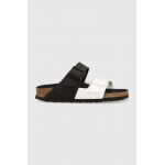 Birkenstock papuci Arizona Split femei, culoarea negru, 1019712 1019712-Blk/Whit