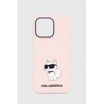 Karl Lagerfeld Husă pentru telefon iPhone 14 Pro Max 6,7'' culoarea roz
