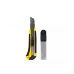 Cutter Utilitar cu 5 Lame Incluse, Maner Ergonomic , Negru/Galben, EnGros
