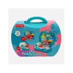 Gentuta pentru fetite cu Bebelus si trusa medicala, Baby Care, multicolor, 23×21×10cm, +3ani, en-gros