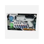 Pistol de jucarie Shoot Game, soft bullets, 30.5×18×6cm, +3ani, en-gros
