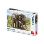 Puzzle 1000 de piese en-gros Familia de elefanti