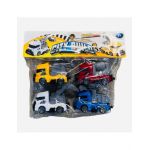 Set 4 camioane de constructii City Build, multicolor, 24.5×20×5cm, +3ani, en-gros