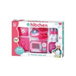Set complet de Bucatarie, cu electrocasnice cu sunete si lumini, si accesorii pentru gatit, Kitchen Play Set, multicolor, +3ani, en-gros