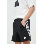 Adidas pantaloni scurti barbati, culoarea negru