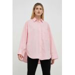 By Malene Birger camasa din bumbac femei, culoarea roz, cu guler clasic, relaxed