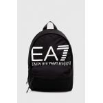 EA7 Emporio Armani rucsac culoarea negru, mare, cu imprimeu
