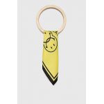 Moschino batistă de buzunar de mătase x Smiley culoarea galben