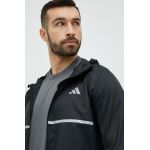 Adidas Performance jachetă de alergare Own the Run culoarea negru, de tranzitie