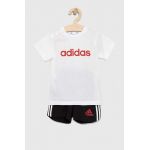 Adidas set de bumbac pentru copii I LIN CO T culoarea alb