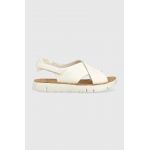 Camper sandale de piele Oruga Sandal femei, culoarea alb, K200157.046