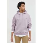 Abercrombie & Fitch bluza barbati, culoarea roz, cu glugă, neted