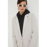 Abercrombie & Fitch sacou culoarea bej, un singur rand de nasturi, neted
