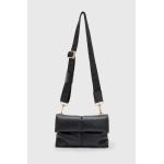 AllSaints poseta de piele culoarea negru