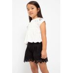 Mayoral pantaloni scurți din bumbac pentru copii culoarea negru, neted