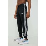 adidas pantaloni de antrenament bărbați, culoarea negru, cu imprimeu  IC0041