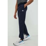 adidas pantaloni de antrenament Stanford bărbați, culoarea bleumarin, cu imprimeu  IC9416