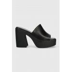Aldo slapi de piele Maysee femei, culoarea negru, cu toc drept, 13542926.MAYSEE