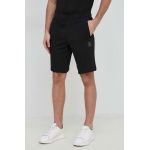 Armani Exchange pantaloni scurti din bumbac barbati, culoarea negru