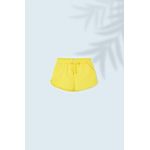 Mayoral pantaloni scurti copii culoarea galben, neted
