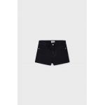 Mayoral pantaloni scurti din denim pentru copii culoarea negru, neted