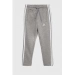 Adidas pantaloni de trening pentru copii G 3S culoarea gri, melanj