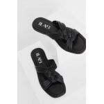Answear Lab slapi de piele Femei, culoarea negru