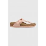 Birkenstock slapi copii Gizeh culoarea roz