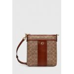 Coach poseta de piele Culoarea maro