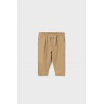 Mayoral pantaloni bebe culoarea bej, neted