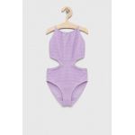 Abercrombie & Fitch costum de baie dintr-o bucată pentru copii culoarea violet