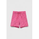 Abercrombie & Fitch pantaloni scurti de baie copii culoarea roz