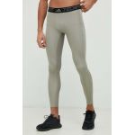 adidas Performance leggins de antrenament Techfit culoarea verde, neted