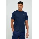 adidas Performance tricou de antrenament Club culoarea albastru marin, neted