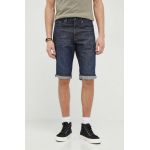 G-Star Raw pantaloni scurti jeans barbati, culoarea albastru marin